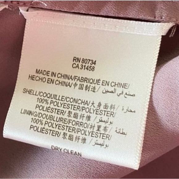 BCBG MAXAZRIA Y2K SHARKSKIN PURPLE PINK IRIDESCENT STRAPLESS MINI PARTY DRESS 6 - Picture 9 of 9